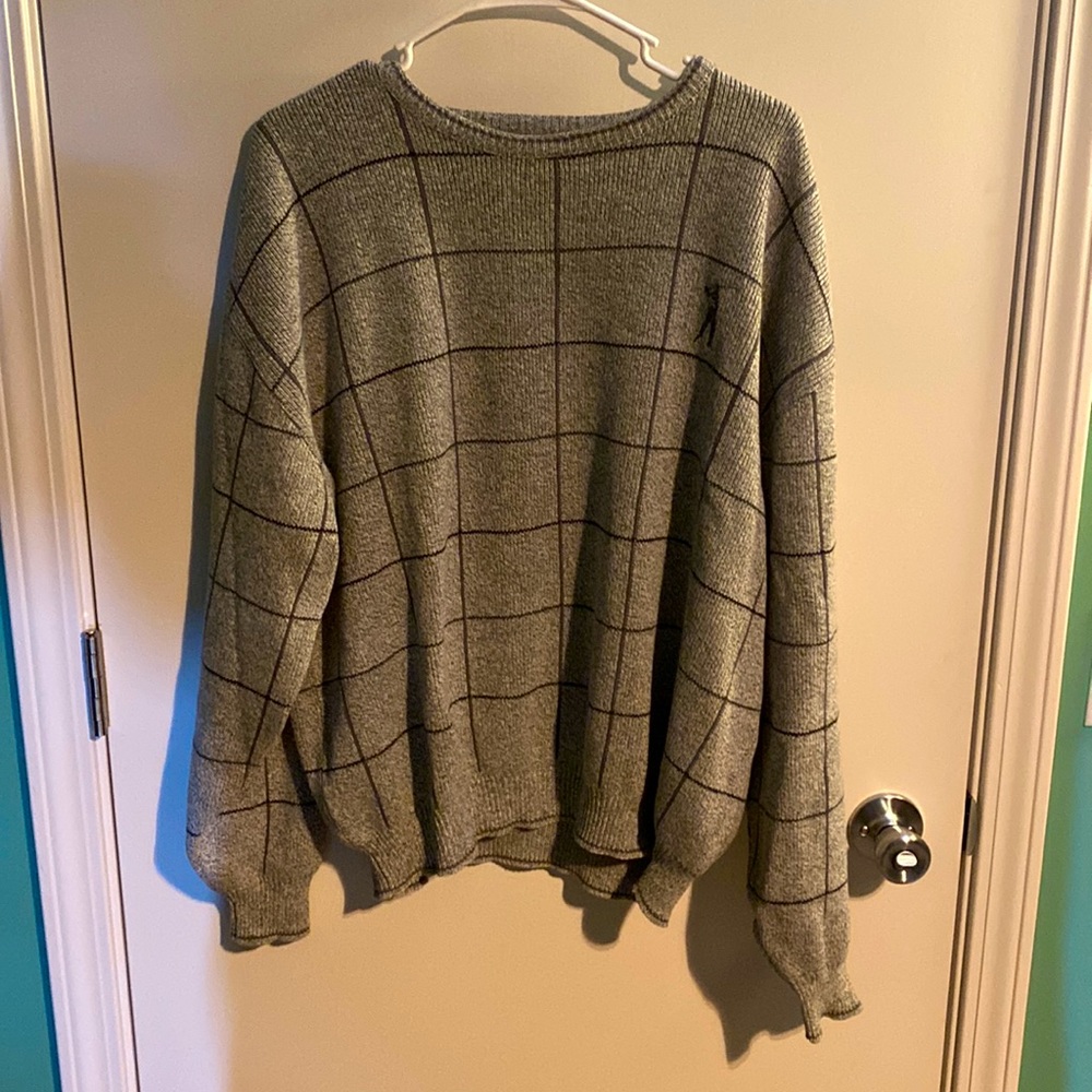 Shenandoah Sweater with Golf Image Made in the USA Size L